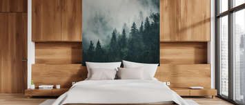 The-charm-of-fog-over-spruces-bedroom-wallpapers-demur