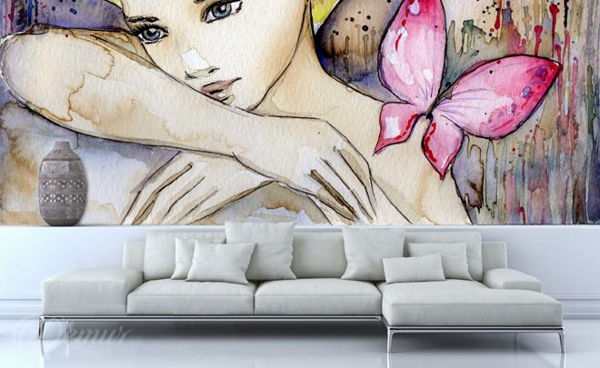 A-sensual-glance-living-room-wallpapers-demur